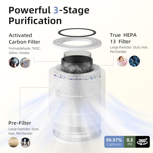 AromaRoom True HEPA Air Purifier for Large Room, PM2.5 - image 2