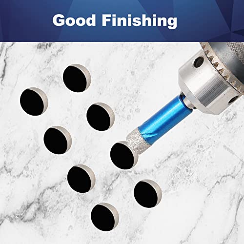 Diamond Drill Bit 8mm,BRSCHNITT 3pcs/pack 5/16 Inch Diamond Hole Saw Drill Bit for Porcelain Tile Ceramic Stone Granite Marble,Hex Shank Dry Drilling Diamond Core Drill Bit Set - Image 4