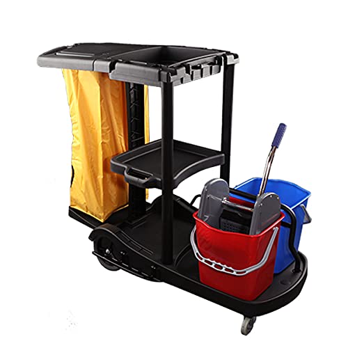 Carro Limpieza BANDEJAS Negro Completo