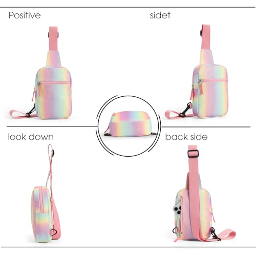 Image of Birthday Gifts for 8 9 10 11 12 Year Old Teens Girls Kids, Fanny Pack Crossbody Bag Sling Belt Bags Purse, Dorm Travel Essentials for Girls Fashion, Preppy Tween Teen Girl Gift Trendy Stuff