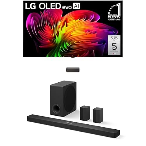 Image of LG 83-Inch Class OLED evo W6 Wallpaper 4K TV (OLED83W6PUA, 2026) Bundle S90TR 7.1.3-Ch Soundbar, Dolby Atmos, Dolby Vision, Wow Orchestra, WOWCAST, Rear Speakers, Wireless Subwoofer