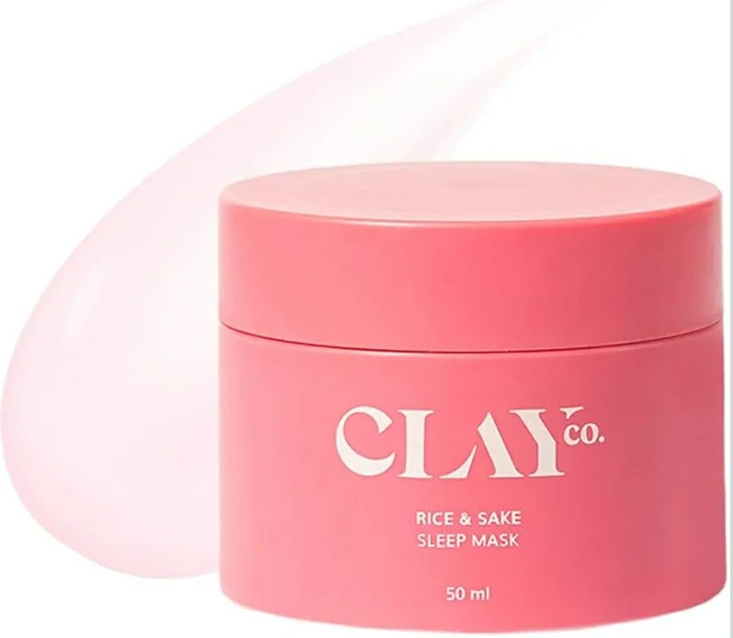 CLAY.CO. Rice & Sake Sleep Mask, 50ml, Overnight Hydrating Treatment