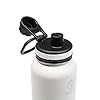 Takeya Originals Vacuum Insulated Stainless Steel Water Bottle, 32 oz, White