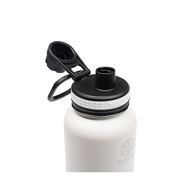 Takeya Originals Vacuum Insulated Stainless Steel Water Bottle, 32 oz, White