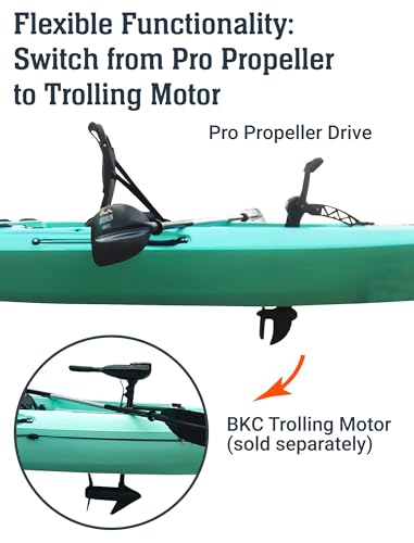 BKC Brooklyn 12.0 Pro Pedal Fishing Kayak, Propeller Drive