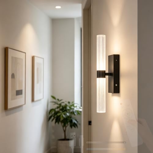 Lámpara de pared de cristal de burbuja y diseño moderno de hierro 1