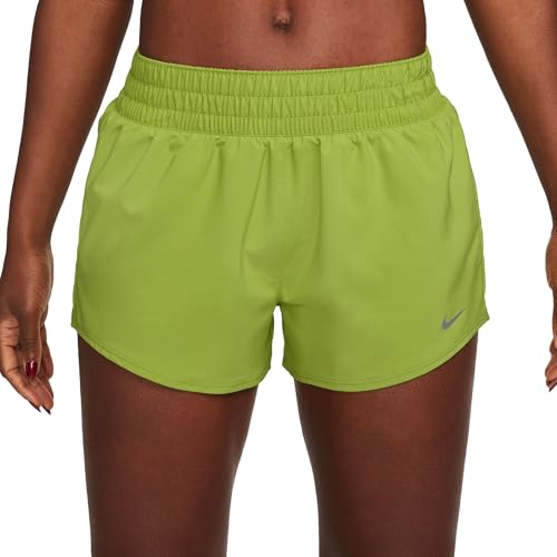 Short Dri-FIT mi-haute doublé Nike femme vert poire XL textile premium