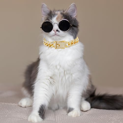 Amabro Diamond Cat Chain Collar - Image 3