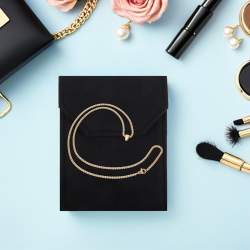 Bolsa de joyas para pendientes y collares con protección de terciopelo 8
