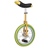 WWFAN 16'/18' Wheel Unicycles with Colored Tires, for Kids/Boys/Girls, Best Christmas Birthday...