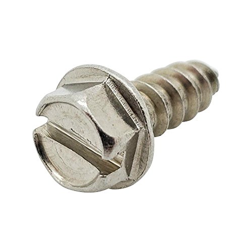 SNUG Fasteners 25 Qty #14 x 3/4" 304 Stainless Slotted Hex Washer Head