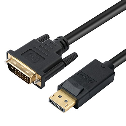DTECH 6 Foot DisplayPort to DVI-D Single Link Cable Male to Male with Gold Plated Connector