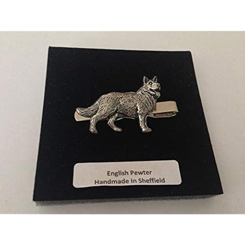 D2 German Shepherd Tie Clip Handmade in Sheffield Cover