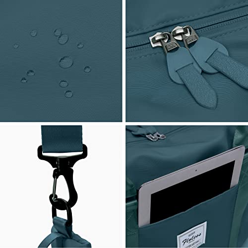 Hyc00 Travel Duffel Bag, Sports Tote Gym Bag, Shoulder Weekender Overnight Bag For Women,Peacock Blue, Large #TOP5