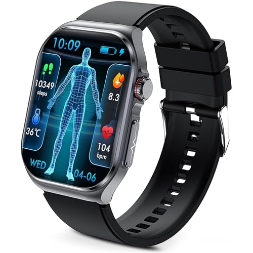 Soves Advanced Smart Watch for Men Women - 2.04 HD Health Smart Watches with Answer/Make Call 24H Heart Rate Monitor Smartwatch for iOS/Android