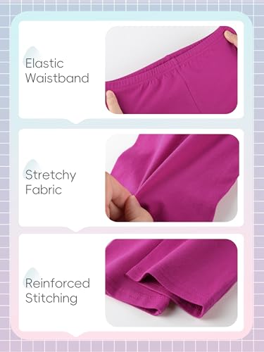 10 Pack Girls Leggings Cotton Pants for Girls Full Length Toddler Warm Stretchy Leggings for Kids Winter3