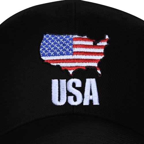 Image of Embroidered Baseball Cap for Women Men Adjustable Baseball Hat Black Baseball Cap Trucker Hat
