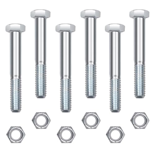Pernos de corte grado 5 para cortadores giratorios y desbrozadoras, tornillos 1/2 x 3.5 Lusperi
