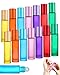 JUKOTA 14 ml di flaconi roll-on in vetro per oli essenziali, 14 PCS flaconi roll-on vuoti, flaconi roll-on apribottiglie, cannuccia, etichette, contagocce, per profumi, cosmetici, aromaterapia immagine