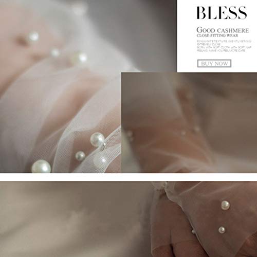 Olbye Women’s Wedding Gloves Long Wrist Bands Cuffs Arm Covers For Brides Fingerless Gloves Ivory Sleeves bridal gloves