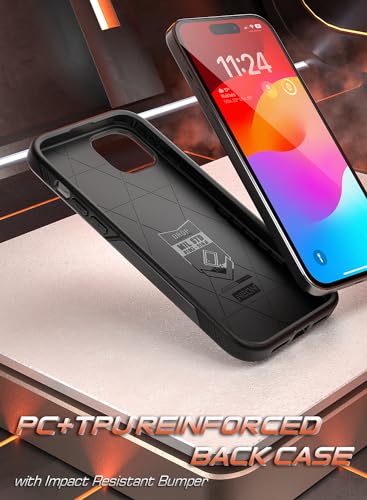 Éviter Écran Cassé iPhone 15 Plus - Coque Poetic Neon Antichoc MagSafe Robuste