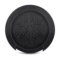 RUBBER MATERIAL: Crafted from rubber, this guitar sound hole cover is built for durability and long-lasting use. The sturdy yet flexible material resists wear and tear, ensuring reliable performance over time. Unlike cheap plastic alternatives, this ...