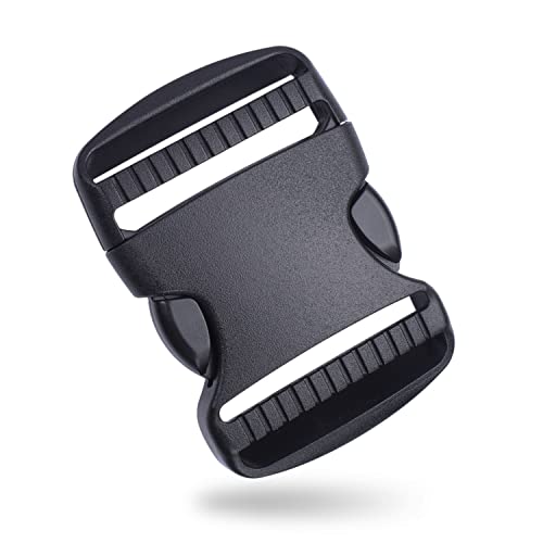 10 Pack 2" Plastic Side Release Buckle Dual Adjustable Outdoor Camping Tactical Backpack Belt Strap Webbing Bag Hardware Accessories (2"(50.6Mm) Dual Release) #TOP15