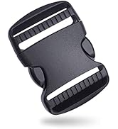 10 Pack 2" Plastic Side Release Buckle Dual Adjustable Outdoor Camping Tactical Backpack Belt Str...