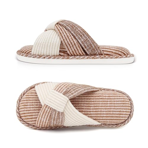 Cross Slippers for Women, Comfy Memory Foam House Bedroom Slippers Trendy Woman Gifts Home Shoes for Room Indoor Kitchen2