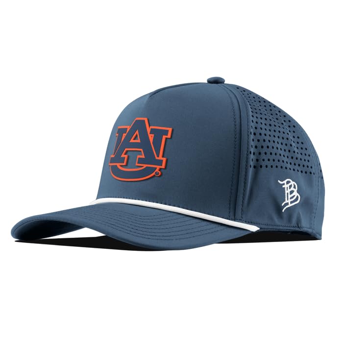 Branded Bills Officially Licensed x Auburn Tigers Navy 5-Panel Auburn Team Logo PVC