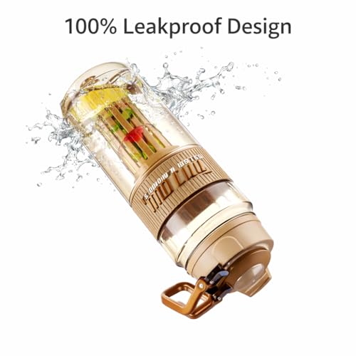 Image of Raawan 1000ml Detachable Food Infuser Water Bottle | BPA-Free, Food Grade & Reusable | Leakproof Wide Mouth Bottle | Freezer & Fridge Safe | Durable & Stylish for Gym, Travel & Kitchen