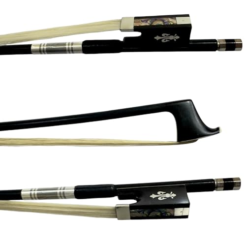 Arco Violino Fibra carbono 4/4 Profissional Premium Gold Talão Trabalhado