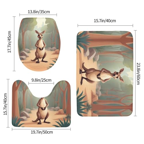 Alfombrillas de baño para tocador y zonas infantiles de zoo 3