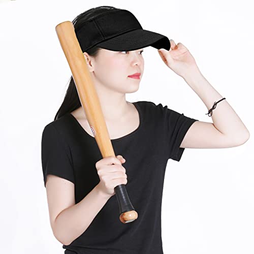 jerbro Unisex Visoren Cap Sonne Hut Golf Tenniskappe mit Sonnenblende Baseball Kappe Baseballmütze Einstellbar Visor Sommer Schirmmütze für Damen Herren (Schwarz)