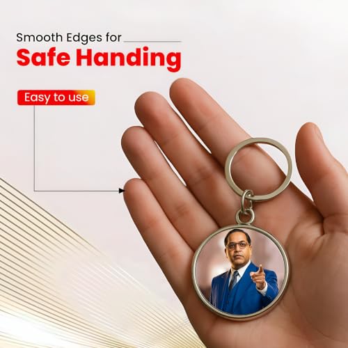Image of MG | Protective Evil Eye /Spiritual Symbols /Om /Motivational Keychains | Double-Sided Metal Key Ring | Good Luck and devine Charm for Car, Bike, Home & Office