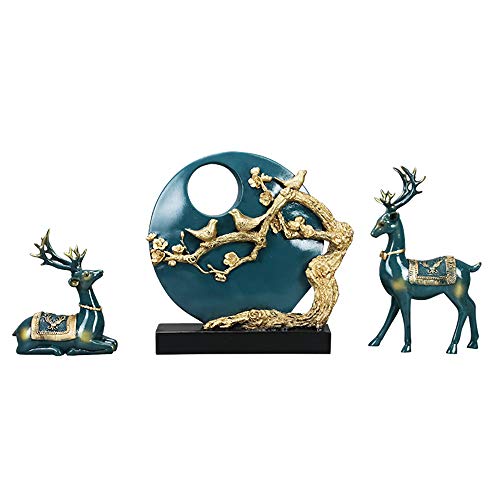 Statues de cerf décoratives pour sublimer le meuble TV de votre salon moderne