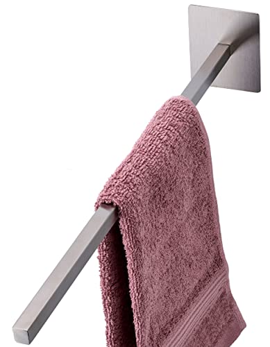 HONITANO Saugnapf Handtuchhalter Schwarz - Einarmig Ohne Bohren