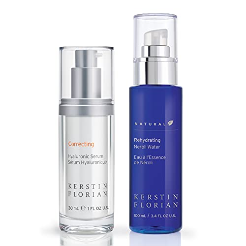 Kerstin Florian Hydrating Skincare Set | Hyaluronic Serum and Neroli Water Facial Mist for All Skin Types