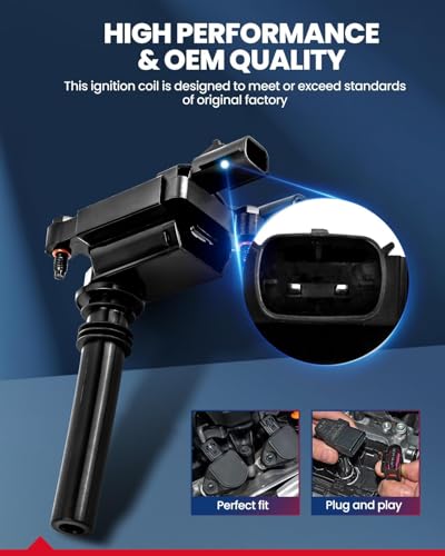 Image of KAX Pack of 8 Ignition Coil Set for Ford F-150 2016-2017 5.0L, Mustang 2016-2017 5.0L, UF824