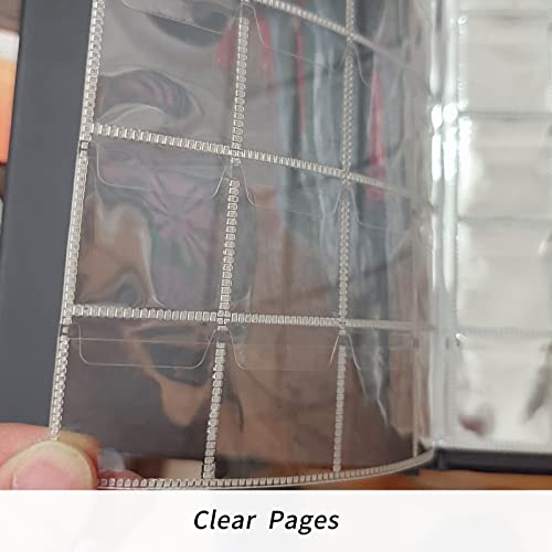 15 folhas com 3 bolsos para fichário de notas e 15 folhas de 20 bolsos para colecionadores, páginas