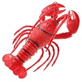 Amosfun 9.4" Red Lobster Realistic Plastic Lobster Art Props Soft Squeeze Toy Sea Ocean Birthday Party Decoration