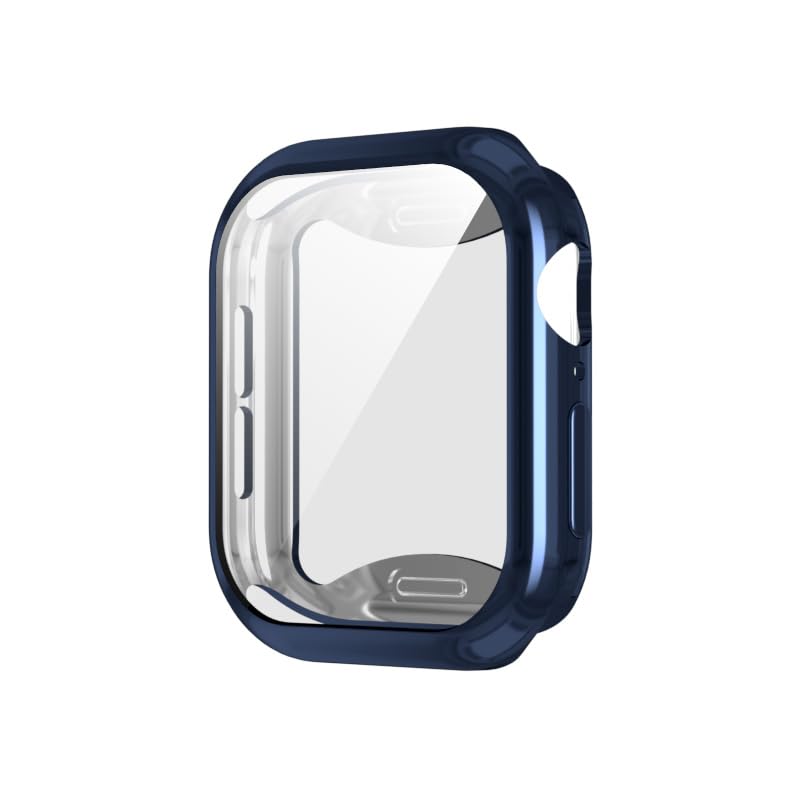 Coque Apple Watch 10 42mm AKABEILA avec protection ecran bleu nuit