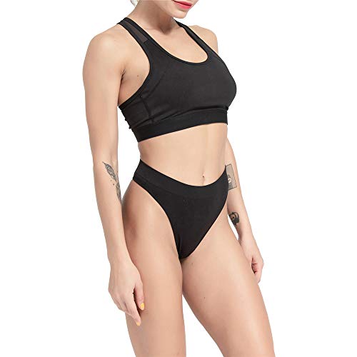 GRANKEE Women's Breathable Seamless Thong Panties No Show Underwear Pack4