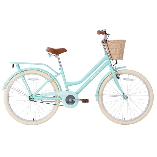 Girls Cruiser Bike with Basket & Rack 7-10+ Years