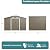 Gotland 10FT x 8FT Metal Storage Shed, Outdoor Storage Shed with Lockable Slide Doors & 2 Windows, Utility and Tool Shed with Slooping Roof for Garden, Backyard, Patio, Lawn