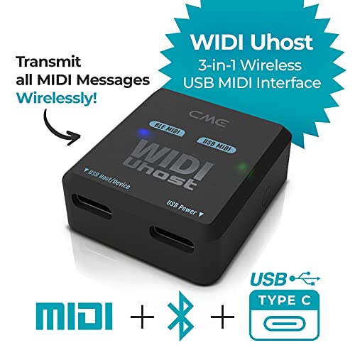 Cme Widi Uhost - Bluetooth Usb Midi Interface + Usb Host For Class Compliant Usb Midi Instrument, Midi Controller, Midi Keyboard, Windows, Mac, Ios & Android, Linux, Chromeos #TOP1