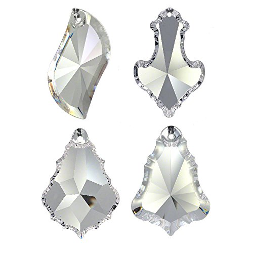 AMBROS® - Kristall Crystal Pendulum (Set of 4 'Feng Shui' 50 mm 30% PBO Crystal Suncatcher Rainbow Cover