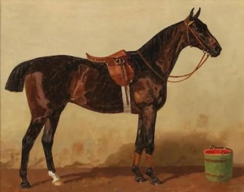 Láminas para lienzo de pintura ecuestre vintage Baibexing para salón rústico