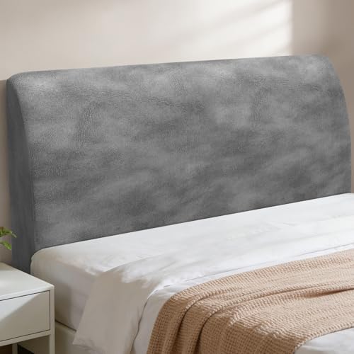 Yidaxing Housse Tete de Lit, Extensible Housse de Protection pour Tête de Lit Élastique Tete de lit 120 cm - Anti-Usure et Anti-Taches Déco Chambre (Gris...