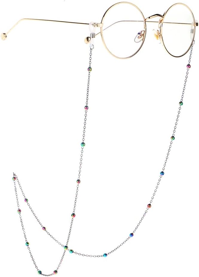 Colorful Eyeglass Chain Bead Clip Is Not Easy To Fade Fashion Anti-loss